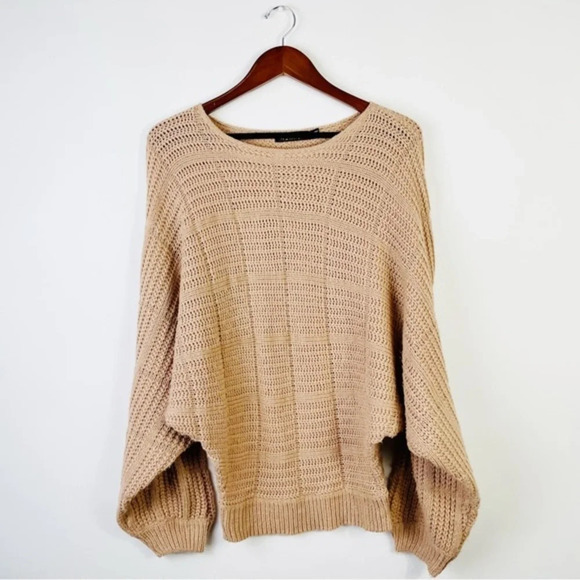 REHAB Brown/Tan Slouchy Knit Sweater Size‎ Small - Picture 2 of 7